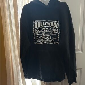 Black Hollywood Graphic Hoodie